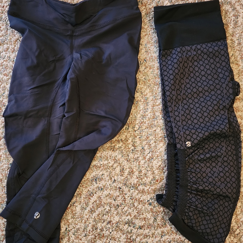 lululemon athletica Black Women's Crops X2